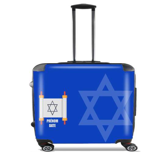 bar mitzvah boys gift for Wheeled bag cabin luggage suitcase trolley 17" laptop