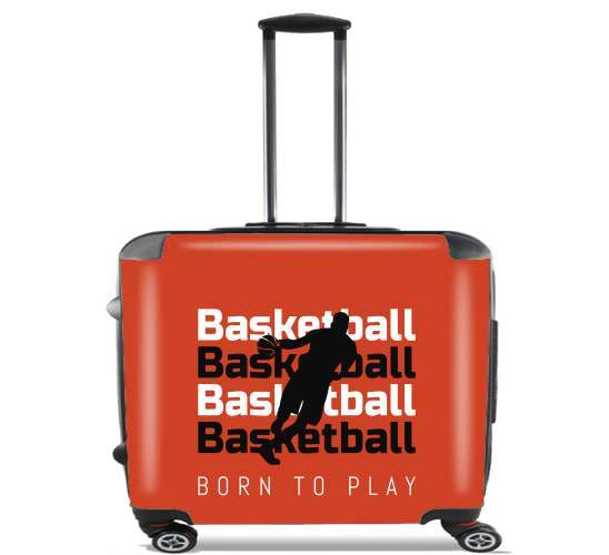 Wheeled bag cabin luggage suitcase trolley 17" laptop for Basketball Born To Play