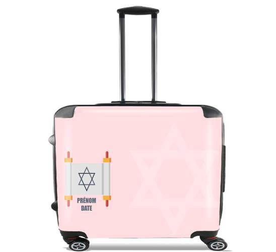  bath mitzvah girl gift for Wheeled bag cabin luggage suitcase trolley 17" laptop