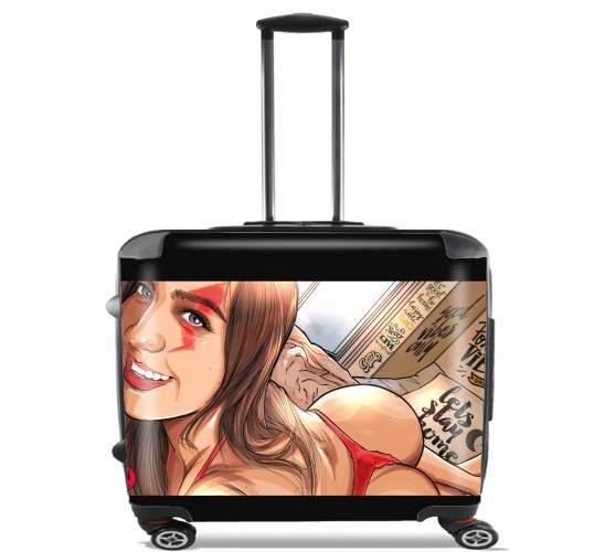  Bedroom Girl for Wheeled bag cabin luggage suitcase trolley 17" laptop