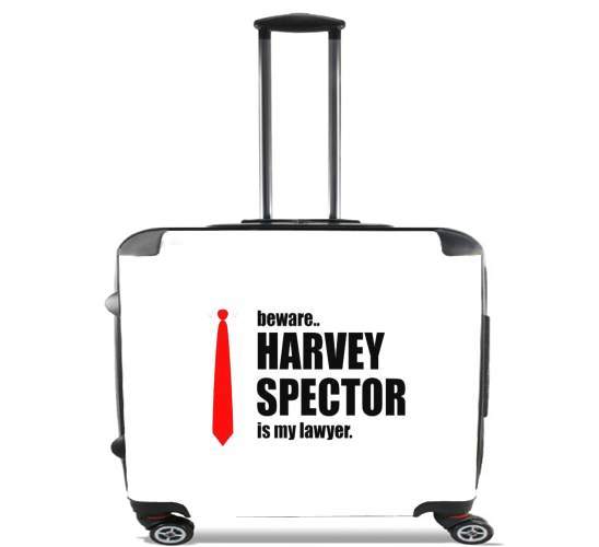  Beware Harvey Spector is my lawyer Suits for Wheeled bag cabin luggage suitcase trolley 17" laptop