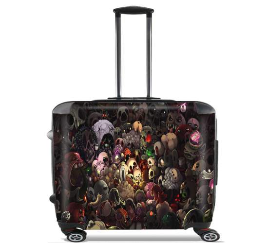  binding of isaac for Wheeled bag cabin luggage suitcase trolley 17" laptop