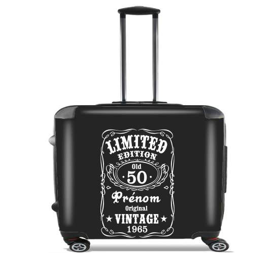  Birthday Custom Jack Daniels for Wheeled bag cabin luggage suitcase trolley 17" laptop