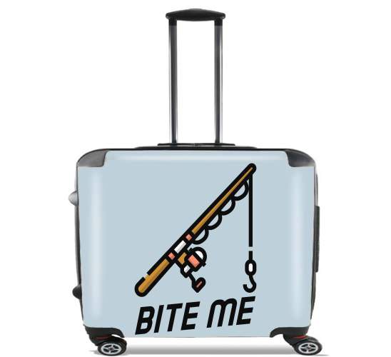 Bite Me Fisher Man for Wheeled bag cabin luggage suitcase trolley 17" laptop