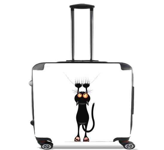  Black Cat Cartoon Hang for Wheeled bag cabin luggage suitcase trolley 17" laptop
