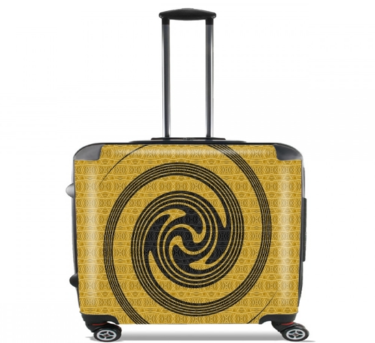  BLACK SPIRAL for Wheeled bag cabin luggage suitcase trolley 17" laptop