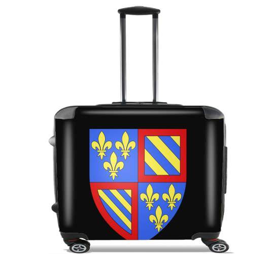  Blason bourgogne for Wheeled bag cabin luggage suitcase trolley 17" laptop