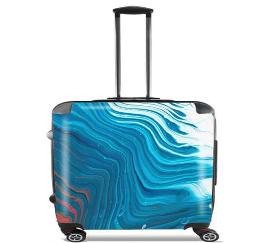  Blue Lava Pouring for Wheeled bag cabin luggage suitcase trolley 17" laptop