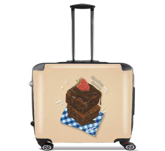  Brownie Chocolate for Wheeled bag cabin luggage suitcase trolley 17" laptop