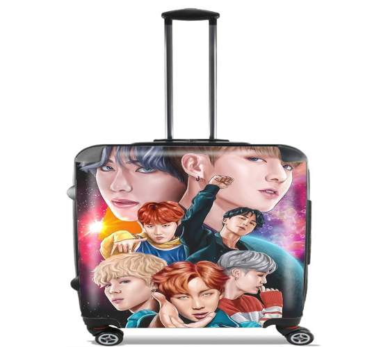  BTS DNA FanArt for Wheeled bag cabin luggage suitcase trolley 17" laptop
