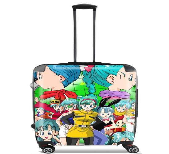 Bulma Dragon Ball super art for Wheeled bag cabin luggage suitcase trolley 17" laptop