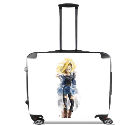  C18 Android Bot for Wheeled bag cabin luggage suitcase trolley 17" laptop