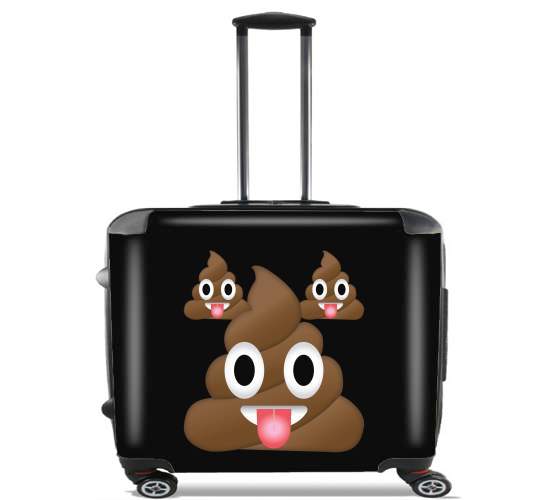 Caca Emoji for Wheeled bag cabin luggage suitcase trolley 17" laptop