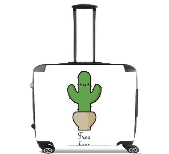  Cactus Free Hugs for Wheeled bag cabin luggage suitcase trolley 17" laptop