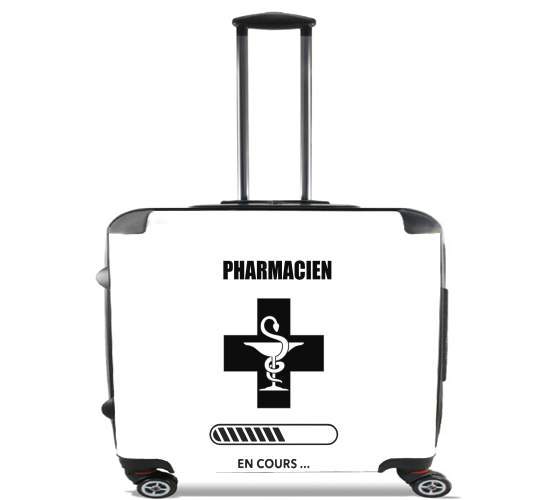 Cadeau etudiant Pharmacien en cours for Wheeled bag cabin luggage suitcase trolley 17" laptop