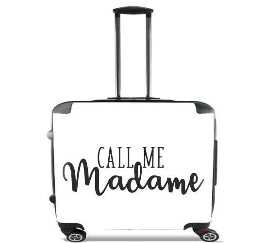  Call me madame for Wheeled bag cabin luggage suitcase trolley 17" laptop