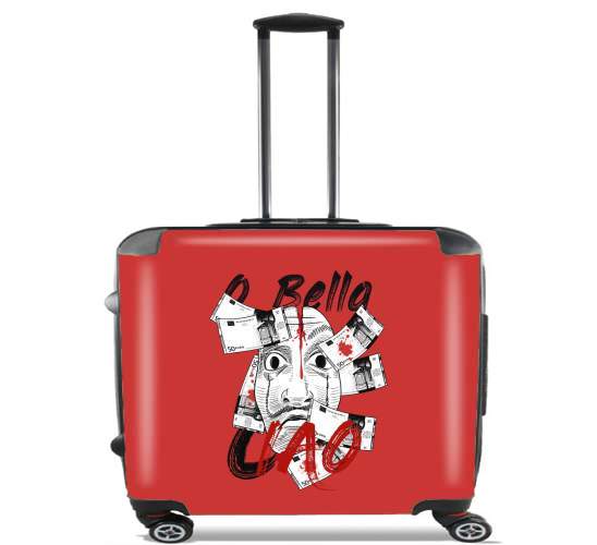  Casa De Papel Bella Ciao Art for Wheeled bag cabin luggage suitcase trolley 17" laptop
