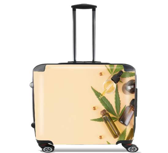  CBD Cannabidiol for Wheeled bag cabin luggage suitcase trolley 17" laptop