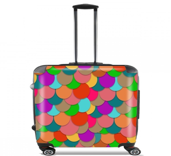  Circles Multicolor for Wheeled bag cabin luggage suitcase trolley 17" laptop