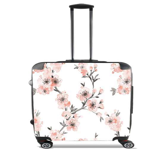  Cherry Blossom Aquarel Flower for Wheeled bag cabin luggage suitcase trolley 17" laptop