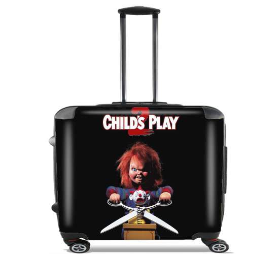  Child's Play Chucky for Wheeled bag cabin luggage suitcase trolley 17" laptop