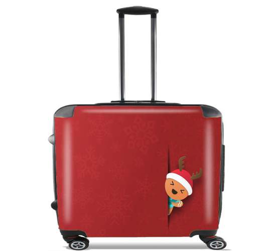  Christmas cookie for Wheeled bag cabin luggage suitcase trolley 17" laptop