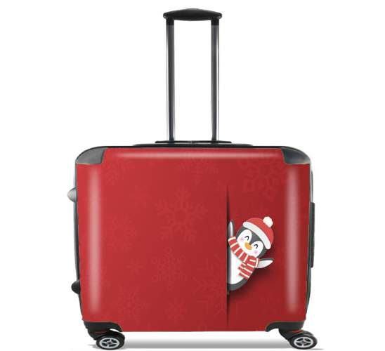  christmas Penguin for Wheeled bag cabin luggage suitcase trolley 17" laptop