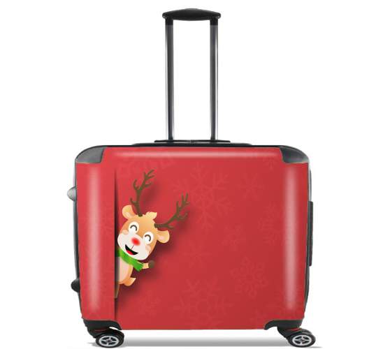  Christmas Reindeer for Wheeled bag cabin luggage suitcase trolley 17" laptop