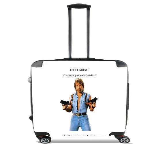  Chuck Norris Against Covid for Wheeled bag cabin luggage suitcase trolley 17" laptop