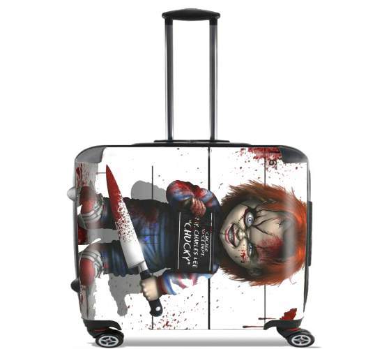  Chucky The doll that kills for Wheeled bag cabin luggage suitcase trolley 17" laptop