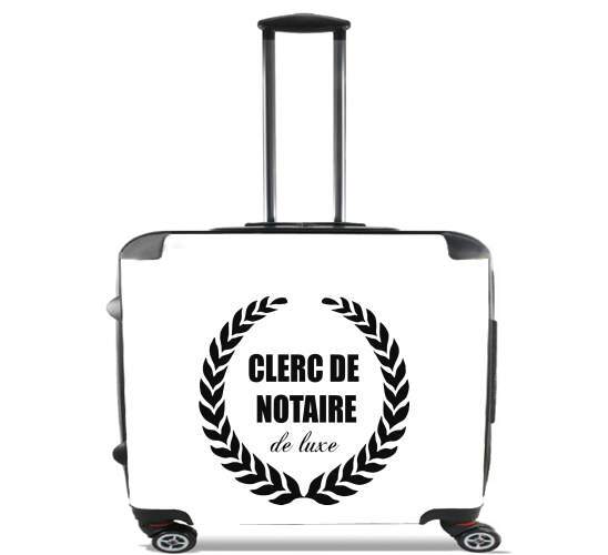  Clerc de notaire Edition de luxe idee cadeau for Wheeled bag cabin luggage suitcase trolley 17" laptop