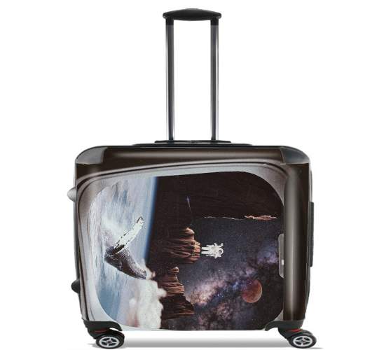  Collage - Man and the  Whale for Wheeled bag cabin luggage suitcase trolley 17" laptop