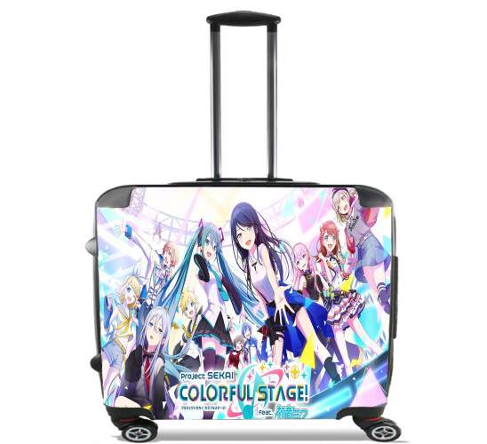  Colorful stage project sekai for Wheeled bag cabin luggage suitcase trolley 17" laptop