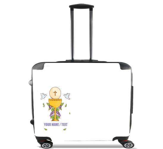  Communion Gift guest for Wheeled bag cabin luggage suitcase trolley 17" laptop
