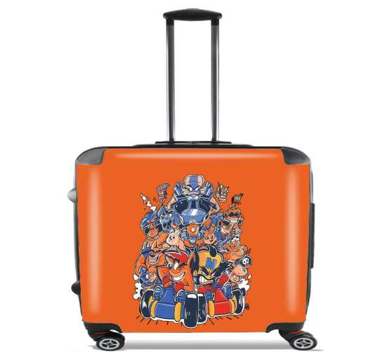  Crash Team Racing Fan Art for Wheeled bag cabin luggage suitcase trolley 17" laptop