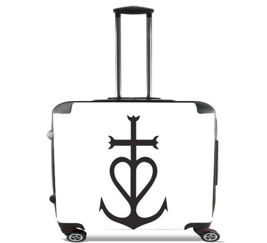  Croix de Camargue for Wheeled bag cabin luggage suitcase trolley 17" laptop