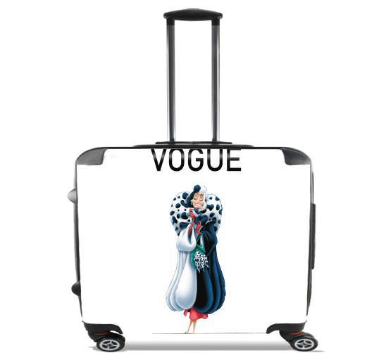  Cruella Dalmatien for Wheeled bag cabin luggage suitcase trolley 17" laptop