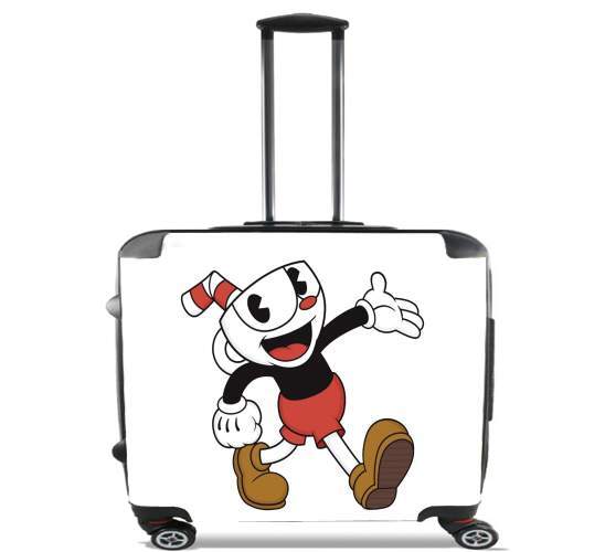  Cuphead for Wheeled bag cabin luggage suitcase trolley 17" laptop