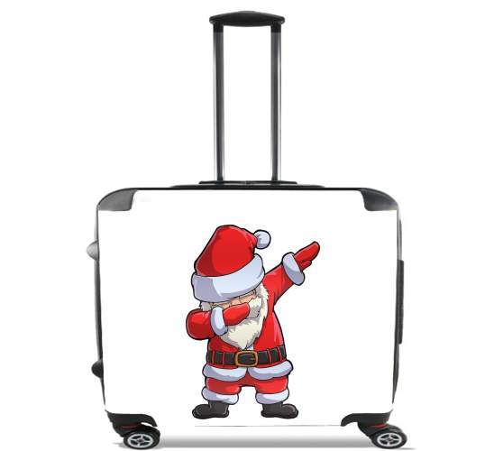  Dabbing Santa Claus Christmas for Wheeled bag cabin luggage suitcase trolley 17" laptop