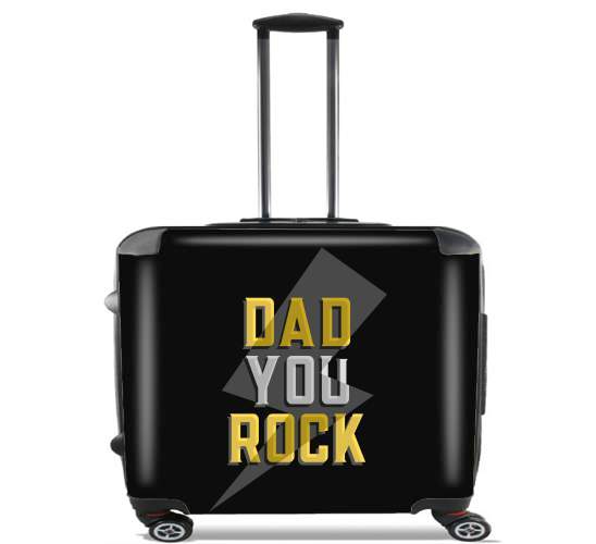  Dad rock You for Wheeled bag cabin luggage suitcase trolley 17" laptop
