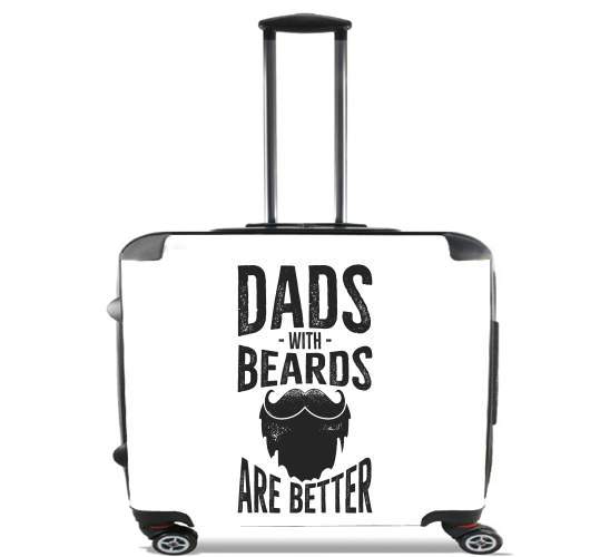  Dad with beards are better for Wheeled bag cabin luggage suitcase trolley 17" laptop