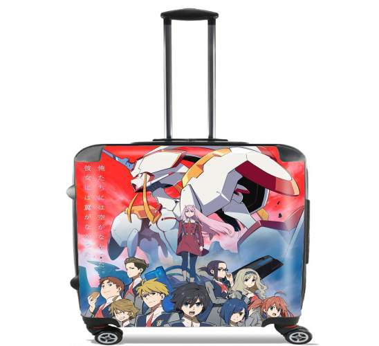  darling in the franxx for Wheeled bag cabin luggage suitcase trolley 17" laptop