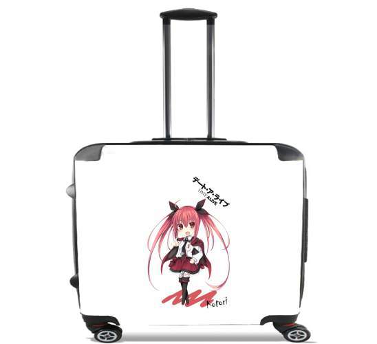  Date A Live Kotori Anime  for Wheeled bag cabin luggage suitcase trolley 17" laptop