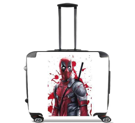  Deadpool Painting for Wheeled bag cabin luggage suitcase trolley 17" laptop