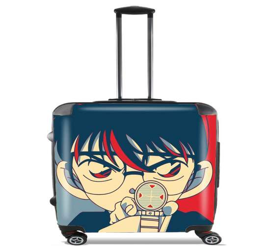  Detective Conan Propaganda for Wheeled bag cabin luggage suitcase trolley 17" laptop