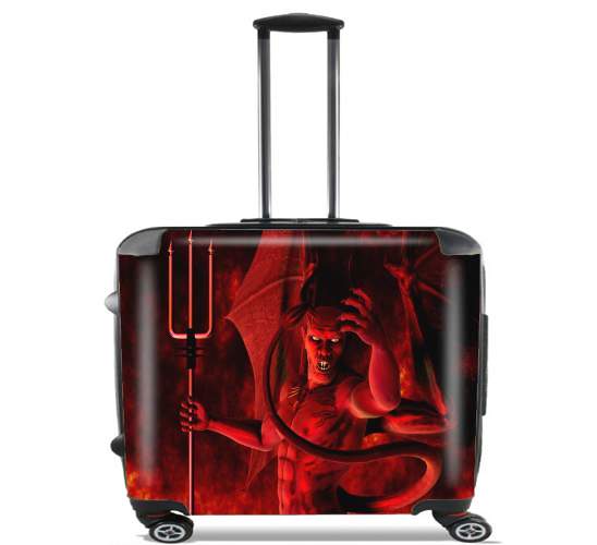  Devil 3D Art for Wheeled bag cabin luggage suitcase trolley 17" laptop