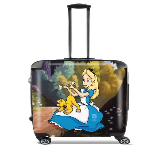 Disney Hangover Alice and Simba for Wheeled bag cabin luggage suitcase trolley 17" laptop