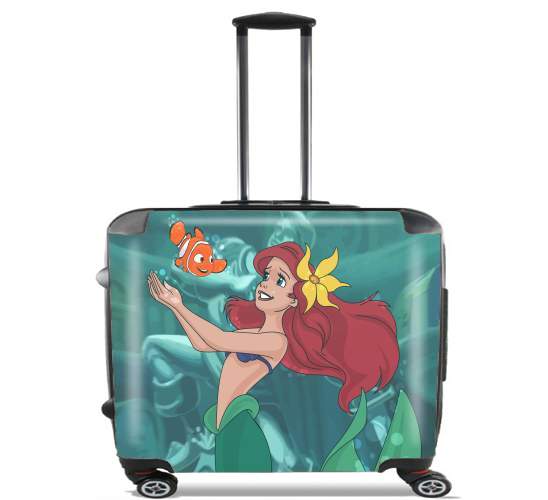  Disney Hangover Ariel and Nemo for Wheeled bag cabin luggage suitcase trolley 17" laptop