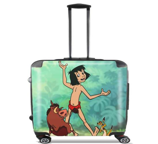  Disney Hangover Mowgli Timon and Pumbaa  for Wheeled bag cabin luggage suitcase trolley 17" laptop