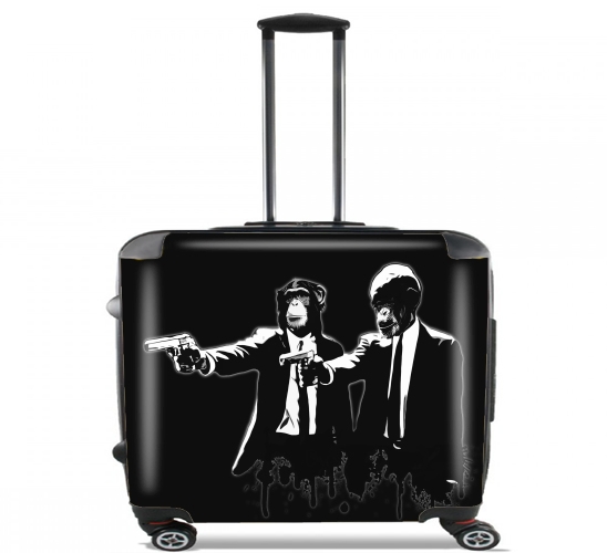  Divine Monkey Intervention for Wheeled bag cabin luggage suitcase trolley 17" laptop